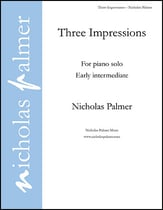 Three Impressions piano sheet music cover